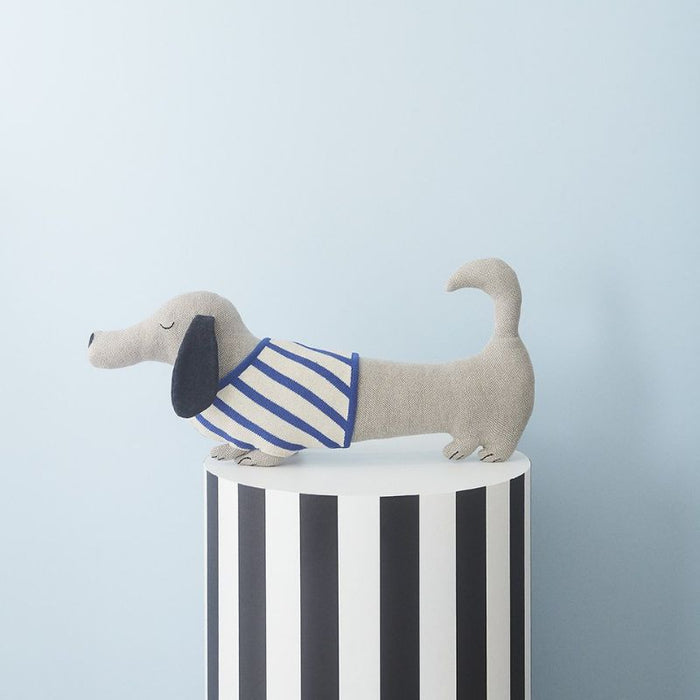 Darling - Slinkii le chien - Beige / Bleu foncé par OYOY Living Design - Coussins et oreillers | Jourès