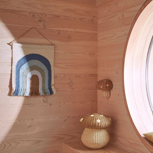 Mini Wall Rug - Follow The Rainbow - Blue par OYOY Living Design - Rugs, Tents & Canopies | Jourès