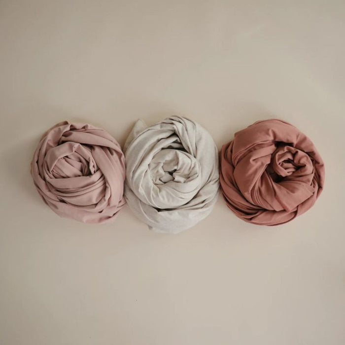 Écharpe pour bébé Mushie - Rose pâle par Mushie - Mushie | Jourès