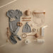 Ribbed Newborn Baby Beanie - 0-3m - Gray Melange par Mushie - Hats & Gloves | Jourès