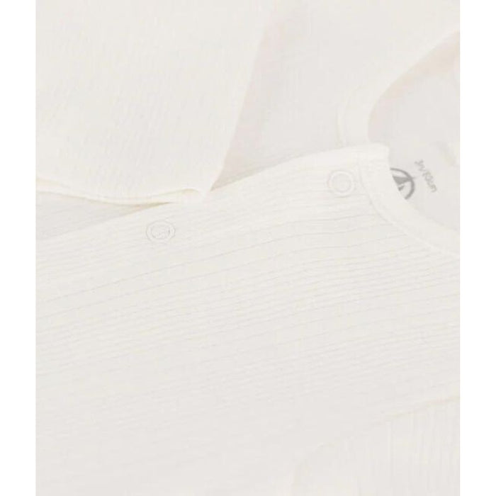 Organic Cotton Dors-Bien Pyjamas - 1m to 6m - Marshmallow par Petit Bateau - Pajamas | Jourès