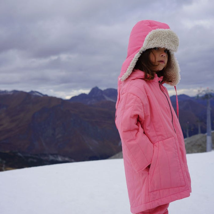 Nohr Snow Hat - 12m to 4T - Aisuru Stormy par Konges Sløjd - Hats, Mittens & Slippers | Jourès