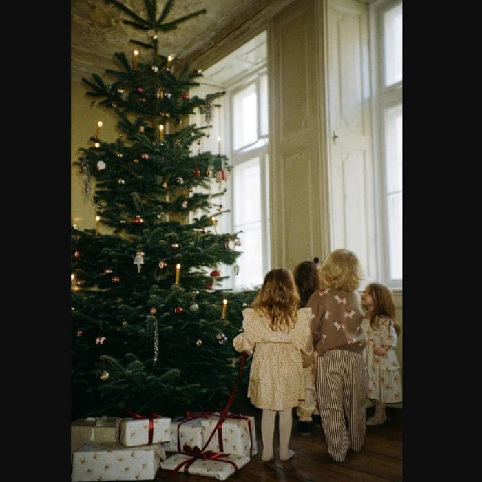 Holidays Wow Dress - 12m to 4T - Foil Heart par Konges Sløjd - The Love Collection | Jourès