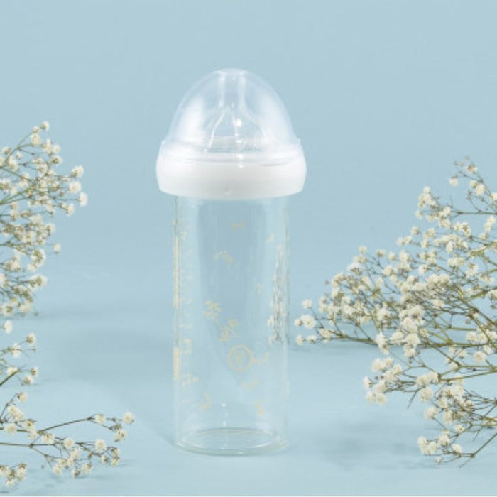 Glass baby bottle - Gyspophila - 240 ml par Le Biberon Francais - Baby Bottles | Jourès