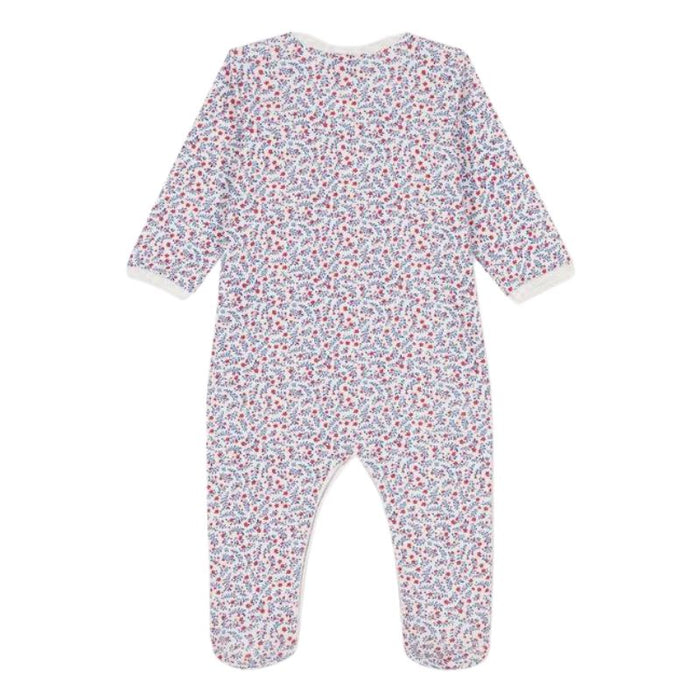 Pyjama en coton biologique Dors-bien - 1m à 6m - Fleurs par Petit Bateau - Combinaisons, pyjamas et gigoteuse | Jourès