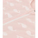 Gigoteuse en coton biologique pour bébé - 0m à 36m - Baleines roses par Petit Bateau - Combinaisons, pyjamas et gigoteuse | Jourès