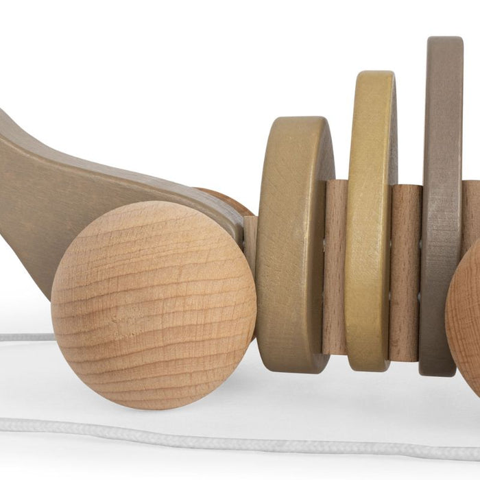 Wooden Toy - Pull-Around - Dino par Konges Sløjd - Baby - 6 to 12 months | Jourès