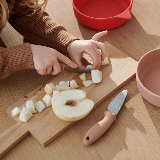 Perry cutting knife set - Golden caramel par Liewood - Mini Chef | Jourès