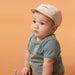 Caribou 5-panel linen Cap - Kids - S,M,L - Ecru White par Caribou - Sun hats | Jourès