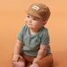 Caribou 5-panel linen Cap - Kids - S,M,L - Moka par Caribou - Sun hats | Jourès