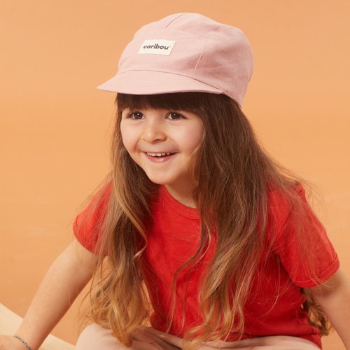Caribou 5-panel linen Cap - Kids - S - Pink par Caribou - Sun hats | Jourès