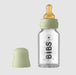 Coffret complet de biberons en verre BIBS Latex - 110ml - Vert sauge par BIBS - Biberons | Jourès