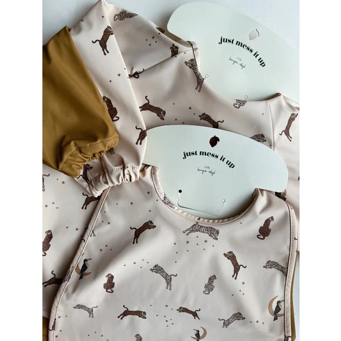 Dinner Bibs with Sleeves - Pack of 2 - Miso Raindrops/Turbulence par Konges Sløjd - Lunar New Year | Jourès