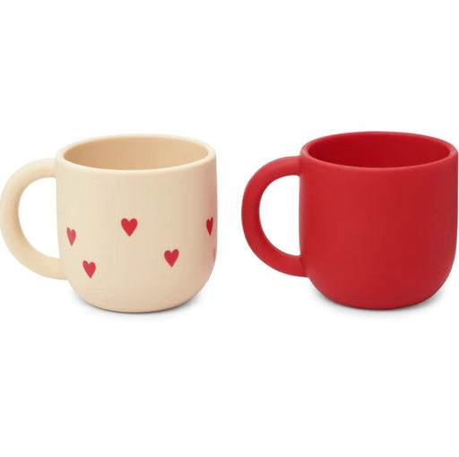 Kids cups - Pack of 2 - Mon Grand Amour par Konges Sløjd - Cups, Sipping Cups and Straws | Jourès