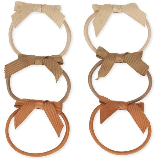 Bows Hair Ties - Pack of 6 - Rouge Pack par Konges Sløjd - Hair accessories | Jourès