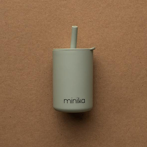 Straw cup with lid for baby - Sage par Minika - Stocking Stuffers | Jourès
