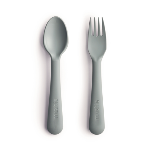 Kids Fork and Spoon Set - Sage par Mushie - Baby Bottles & Mealtime | Jourès