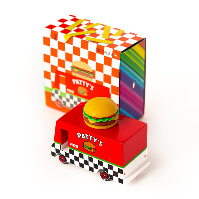 Wooden Toy - Candyvan -  Pattys Hamburger Van par Candylab - Cars, Trains & Planes | Jourès