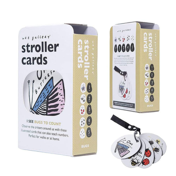 Educational and sensory cards - I see bugs to count par Wee Gallery - Stroller Accessories | Jourès