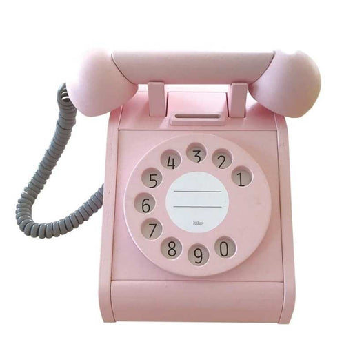 Wooden Retro Telephone - Pink par kiko+ & gg* - Retro Toys | Jourès