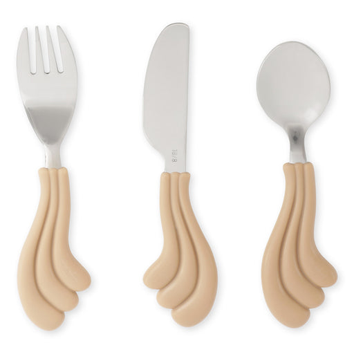 Wavy Cutlery - Pack of 3 - Blush par Konges Sløjd - Cutlery | Jourès