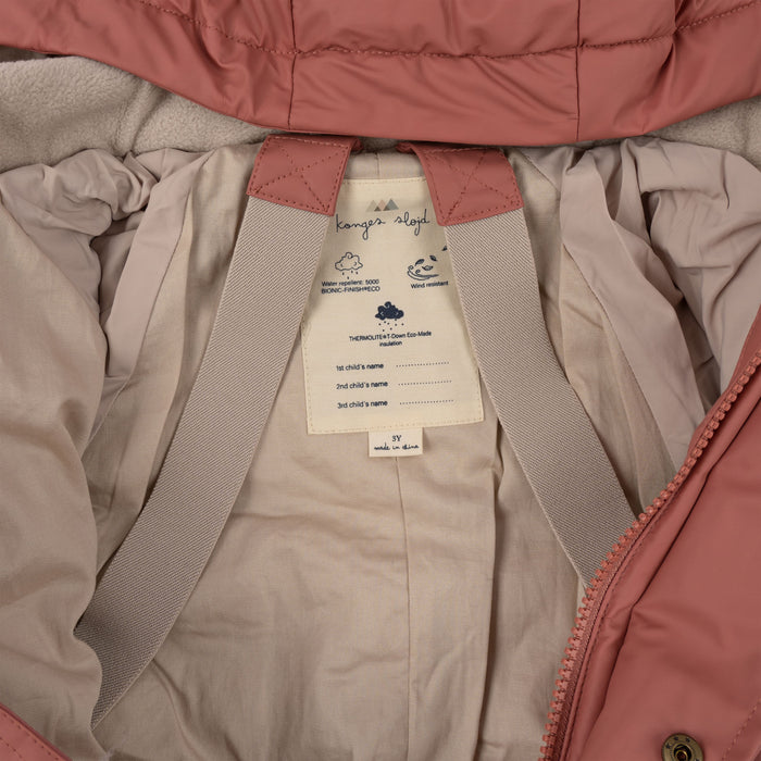 Ace Rain Snowsuit - 18m to 4T - Canyon Rose par Konges Sløjd - Snowsuits | Jourès