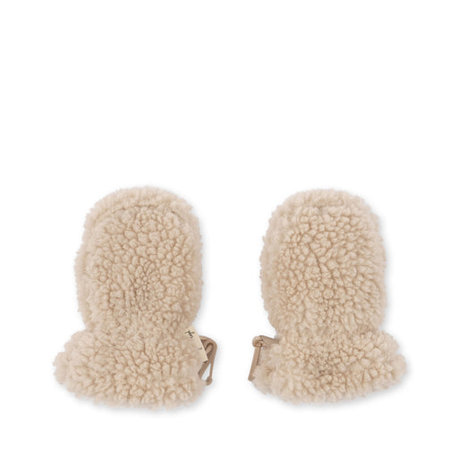 Grizz Teddy Baby Mittens - Cream Off White par Konges Sløjd - The Teddy Collection | Jourès