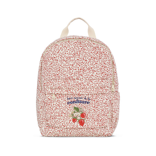 Storm Quilted Backpack - Red Blossom Mist par Konges Sløjd - Backpacks & Mini Handbags | Jourès