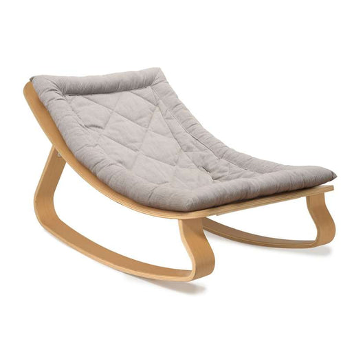 Levo Baby Rocker in Beech Wood/Sweet Grey Seat par Charlie Crane - Baby Rockers, Cribs, Moses and Bedding | Jourès