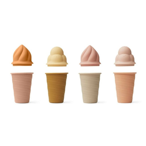 Jouet en silicone Bay - Crème glacée - Ens. de 4 - Jojoba / Multi mix par Liewood - Soleil, été, bonheur ! | Jourès