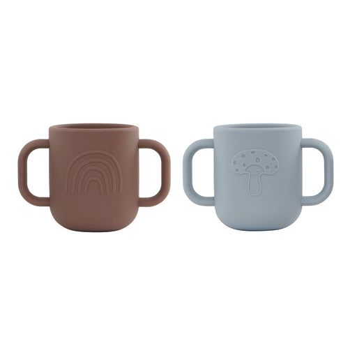 Kappu Cup - Pack of 2 - Dusty blue / Choko par OYOY Living Design - OYOY MINI - Cups, Sipping Cups and Straws | Jourès