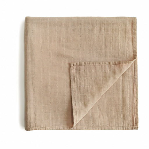 Couverture en coton biologique tricoté pour bébé - Taupe pâle par Mushie - Maison | Jourès