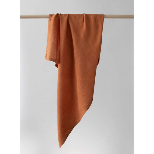 Organic Swaddle Baby Blanket (Natural Dye) - Rust par La Petite Leonne - Swaddles, Muslin Cloths & Blankets | Jourès