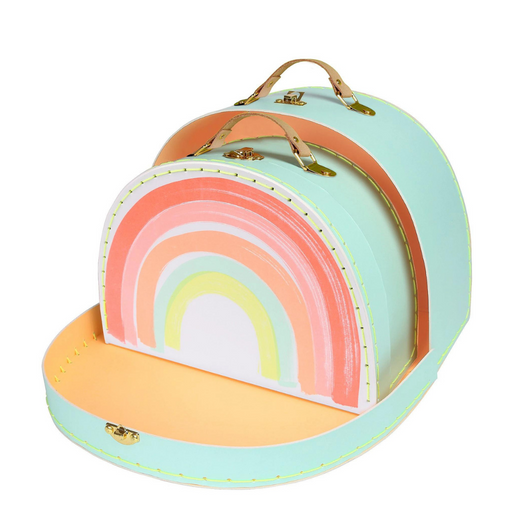 Set of Two Rainbow Suitcase par Meri Meri - Nursery | Jourès