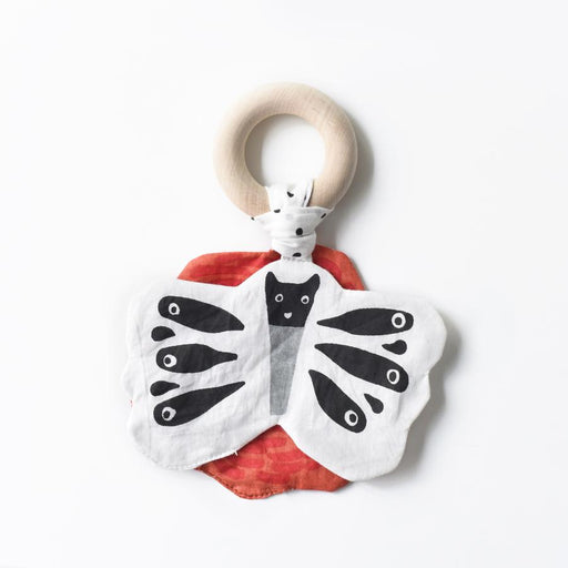 Crinkle Teether - Butterfly par Wee Gallery - Teething toys | Jourès