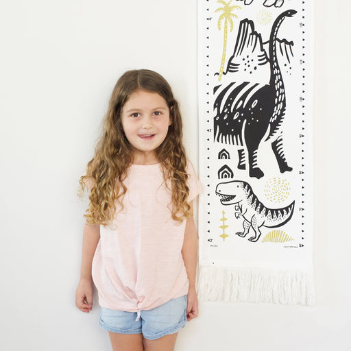 Canvas Growth Chart - Dino par Wee Gallery - The Dream Collection | Jourès