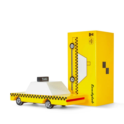 Voiture en bois - Candycar - Mini taxi jaune par Candylab - Voitures et véhicules | Jourès