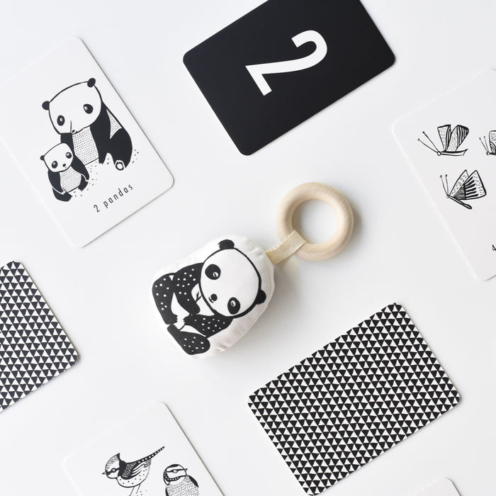 Number Cards - Nature par Wee Gallery - The Black & White Collection | Jourès