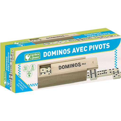 Dominos - Boîte en bois par Jeujura - Jeux classiques et jouets rétros | Jourès