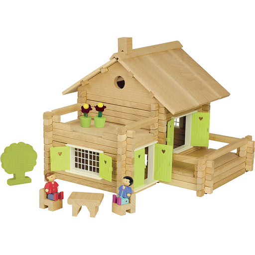 Jeu de construction en bois - Maison en rondins - 175 pièces par Jeujura - Enfants - 3 à 6 ans | Jourès