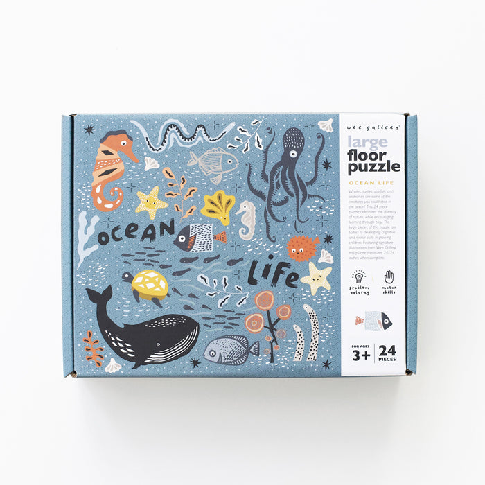 Floor Puzzle - Ocean Life par Wee Gallery - Puzzles, Memory Games & Magnets | Jourès