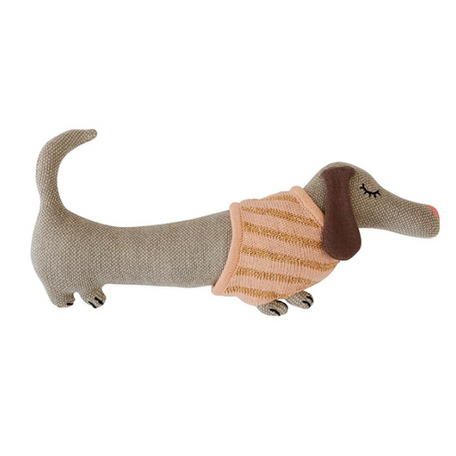 Darling - Baby Daisy Dog - Brown / Coral par OYOY Living Design - Toys & Games | Jourès
