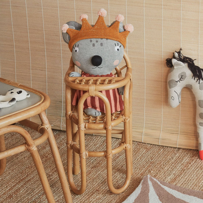 Chaise pour poupée "Rainbow" en Rotin par OYOY Living Design - Maison de poupée et accessoires | Jourès