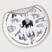 Tapis d'éveil en coton biologique - Safari par Wee Gallery - La collection noir & blanc | Jourès