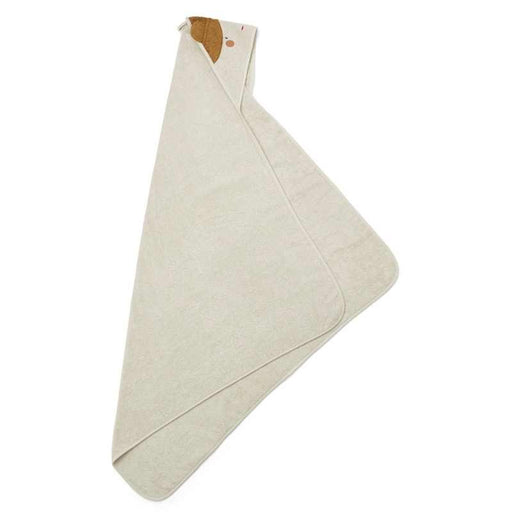 Augusta Hooded Towel - Doll/Sandy par Liewood - Towels and Washcloths | Jourès
