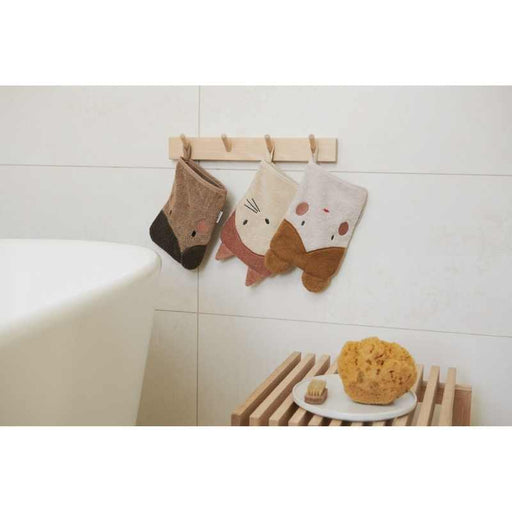Sylvester Washcloths - Pack of 3 - Doll/Sandy Mix par Liewood - Towels and Washcloths | Jourès