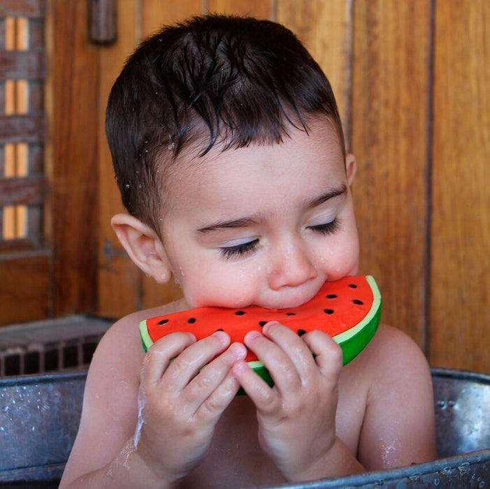 Jouet de bain et dentition - Wally la pastèque par Oli&Carol - Bébé - 0 à 6 mois | Jourès