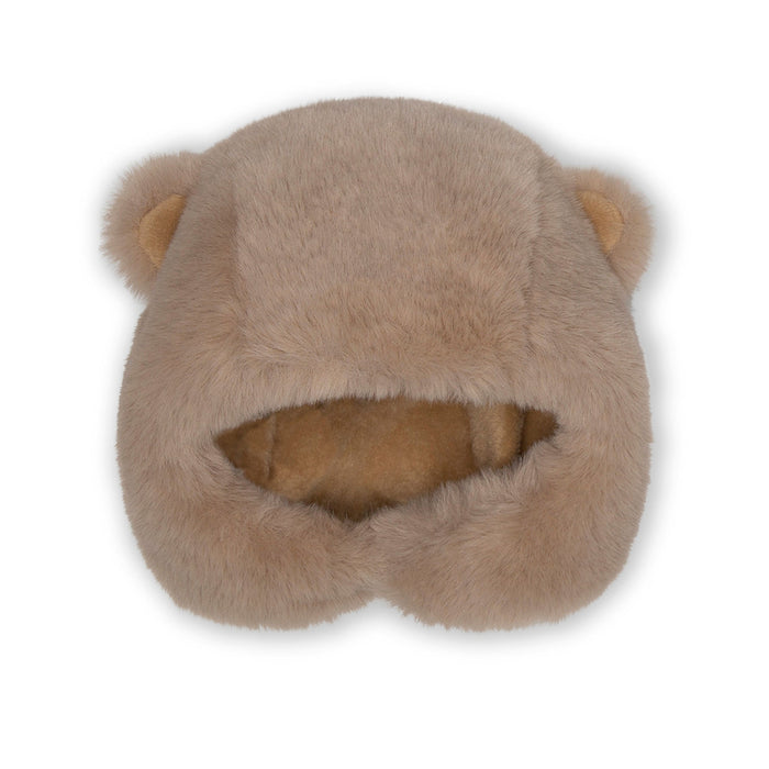 Lien Bear Hood - 0m to 3Y - Grey Brown par MINI A TURE - Outerwear | Jourès