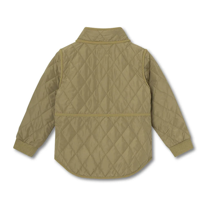 Lou Thermo Jacket - 2Y to 4Y - Boa Green par MINI A TURE - Clothing | Jourès