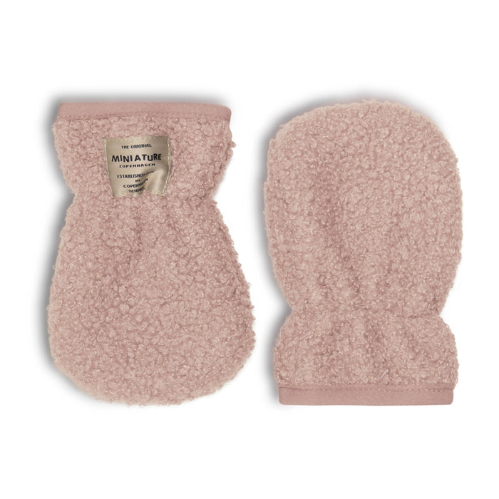 Wolmer Mittens - 12m to 3Y - Adobe rose par MINI A TURE - Accessories | Jourès